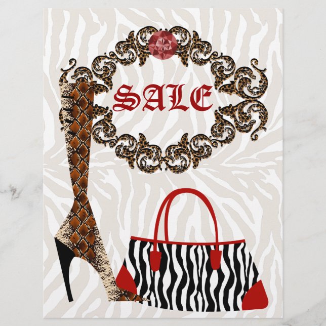 Bolso de zebra de cuero de cuero de volante de mod (Frente)