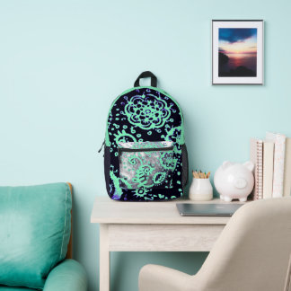 Bolso degradado de mar y espuma morado de correa t