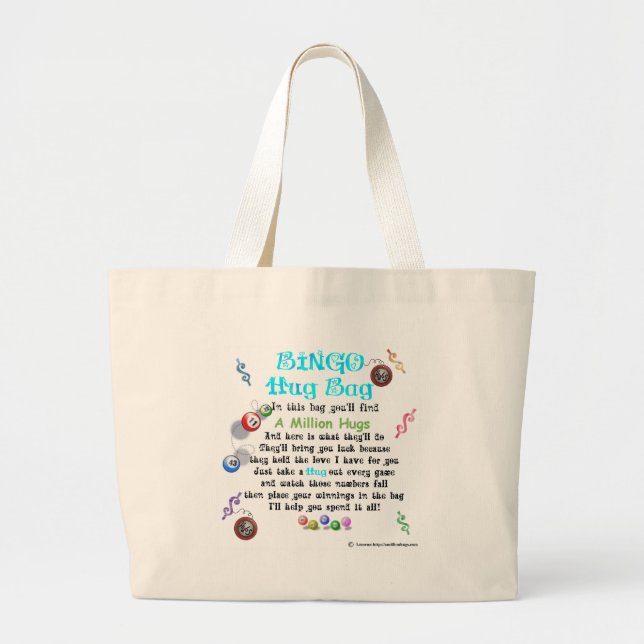 Bolso del abrazo de la buena suerte del bingo (Frente)