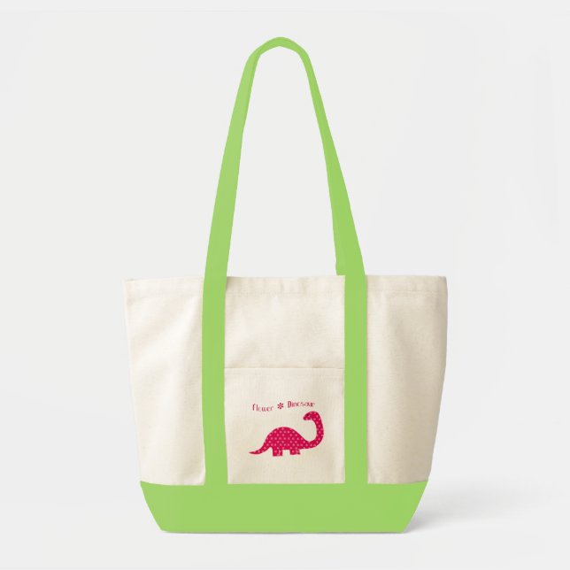 Bolso del acento del dinosaurio de la flor (Frente)