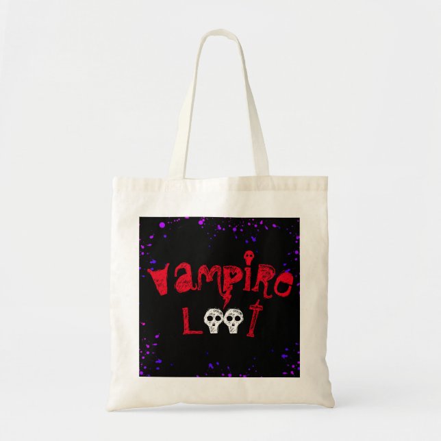 Bolso del botín de Halloween - botín del vampiro - (Frente)