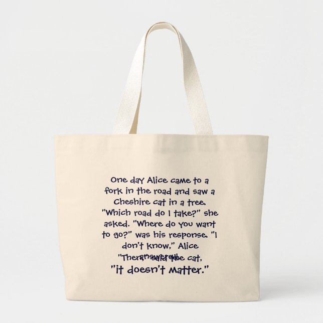 Bolso del consejo del gato de Cheshire (Frente)