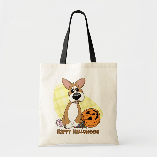 Bolso del Corgi del feliz Halloween (Frente)