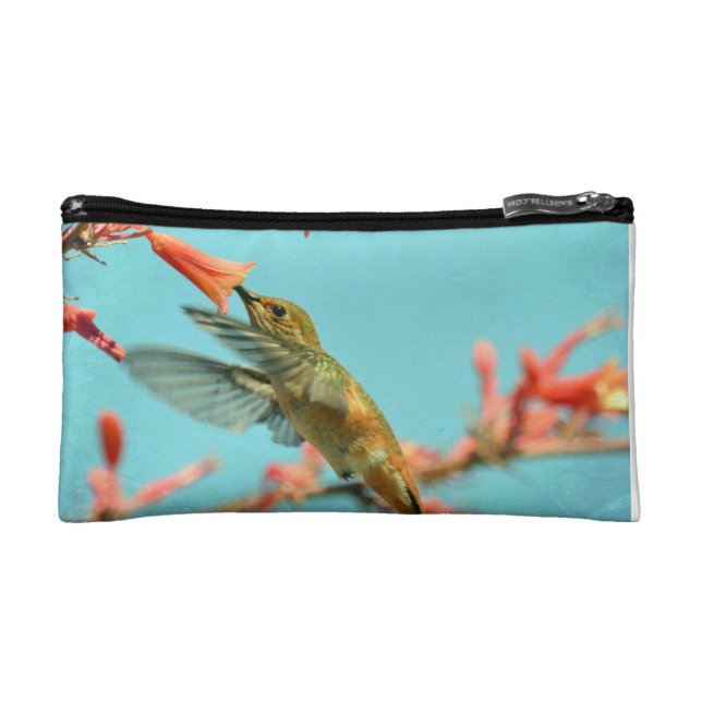 Bolso del cosmético del colibrí (Frente)