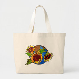 Bolso del girasol del Día de la Tierra