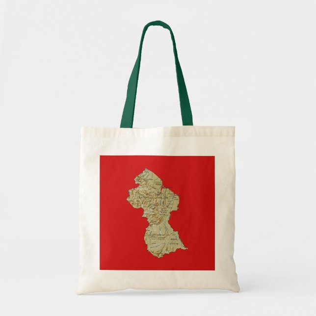 Bolso del mapa de Guyana (Frente)