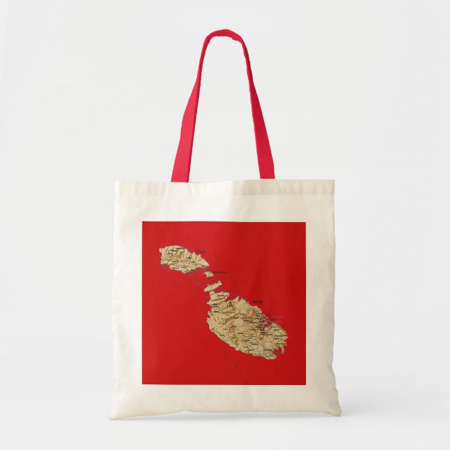 Bolso del mapa de Malta (Frente)