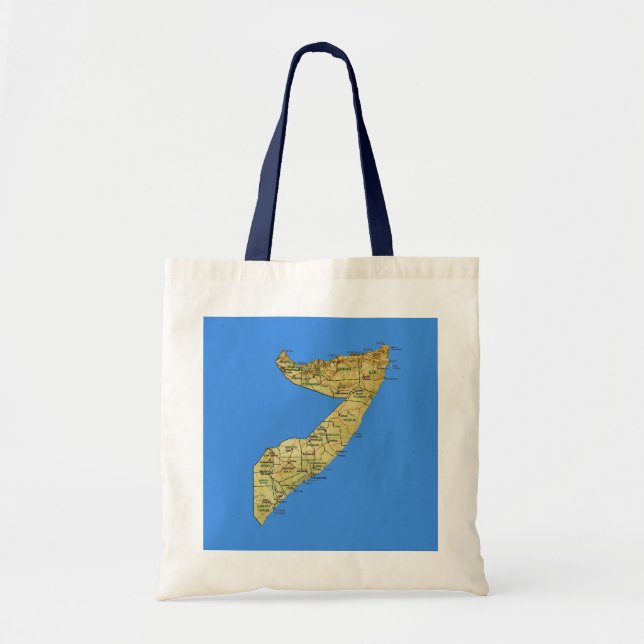 Bolso del mapa de Somalia (Frente)