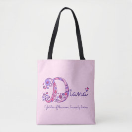 Bolso del monograma del nombre y del significado