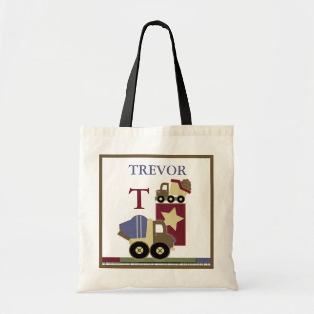 Bolso del nombre del bebé de la construcción (Frente)