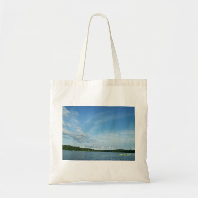 Bolso del paño con la foto de la naturaleza (Frente)