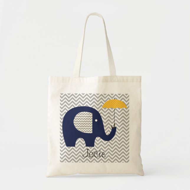 Bolso del personalizado del paraguas del amarillo (Frente)