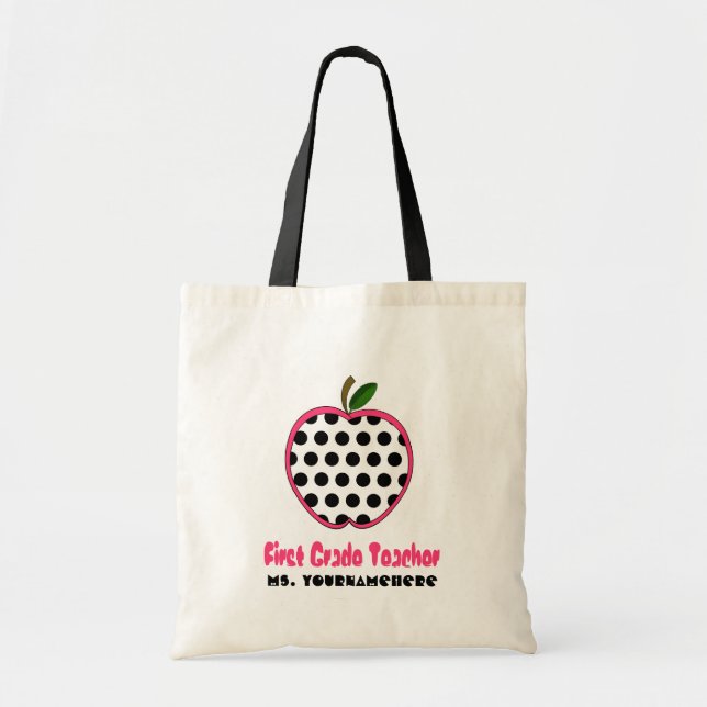 Bolso del profesor del primer grado - lunar Apple (Frente)