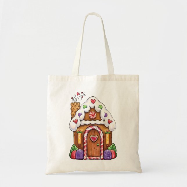 Bolso del regalo de la casa de pan de jengibre (Frente)