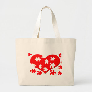 Bolso del rompecabezas del corazón