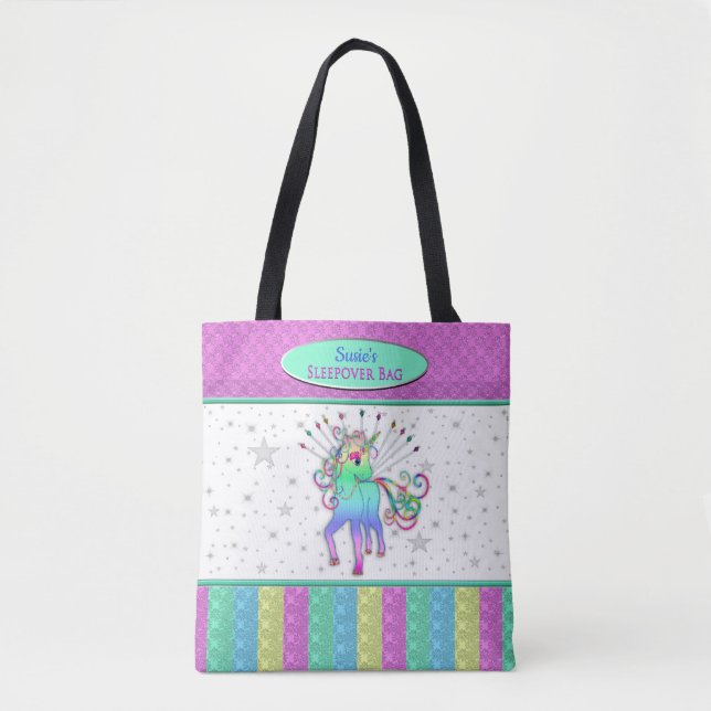 Bolso del Sleepover del unicornio, parte movible (Anverso)