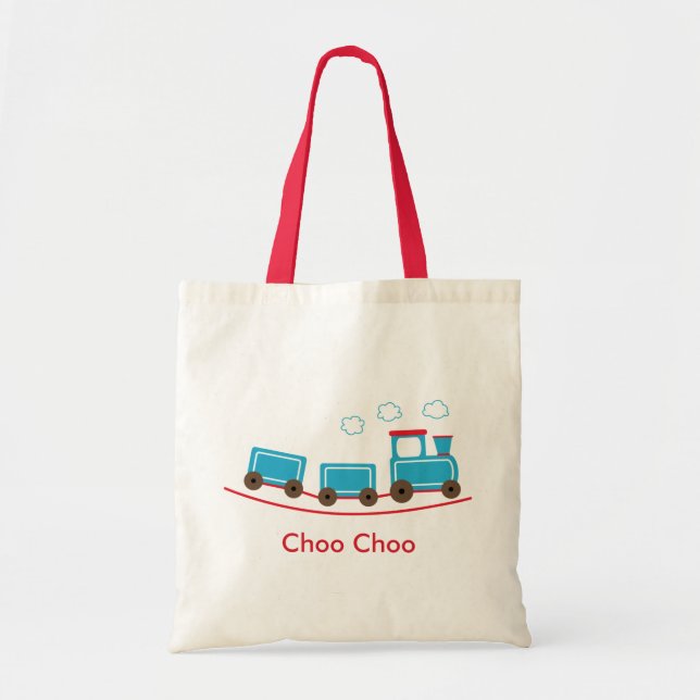 Bolso del tote o del regalo del tren de Choo Choo (Frente)