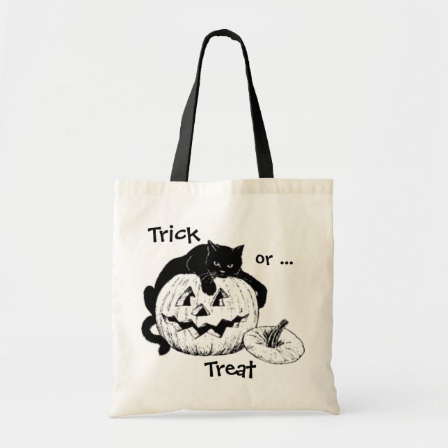 Bolso del truco o de la invitación del gato negro (Frente)