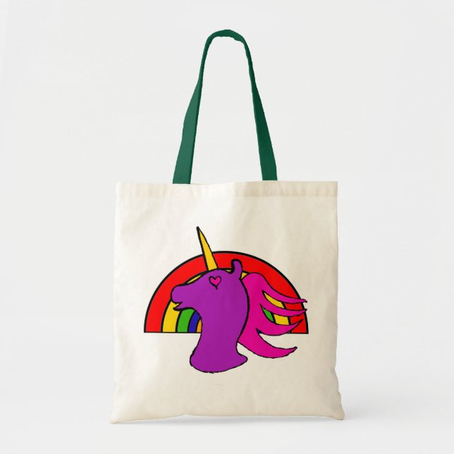 Bolso del unicornio del arco iris (Frente)