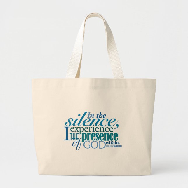 Bolso DIARIO de la lona del "silencio" de WORD® (Frente)