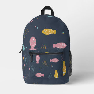 Bolso diario estético de peces de mar profundo cap