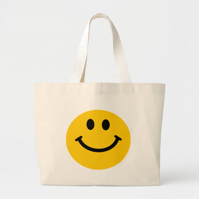 Bolso feliz amarillo de la cara (Frente)