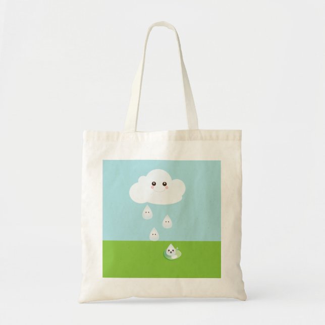 Bolso feliz de la lona de la nube (Frente)