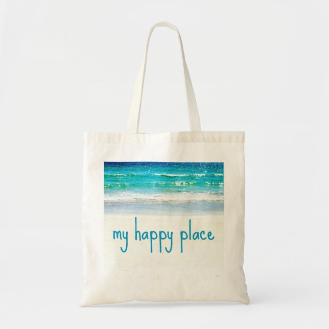 Bolso feliz del lugar de la playa (Frente)
