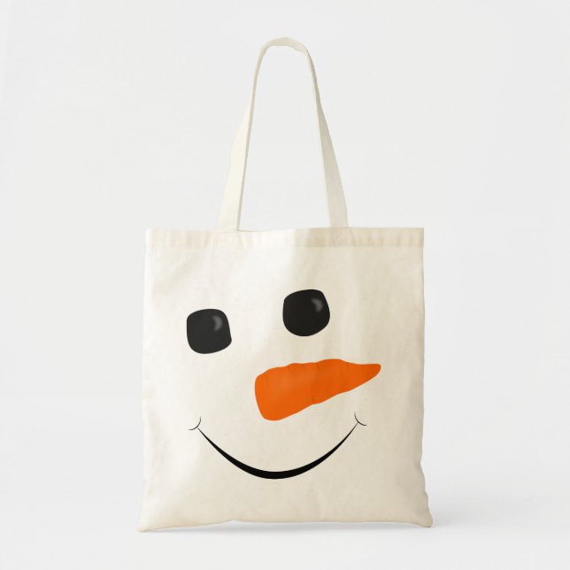 Bolso feliz del muñeco de nieve (Frente)
