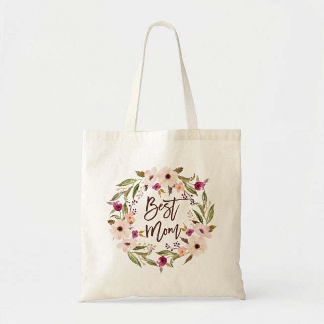 Bolso floral de la guirnalda de la mejor acuarela (Frente)