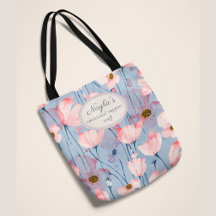 Bolso Floral de Tela con Apoyo Emocional Personali