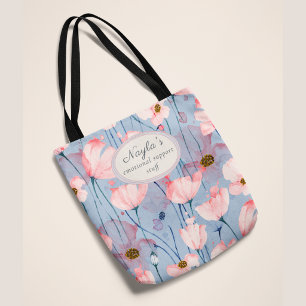 Bolso Floral de Tela con Apoyo Emocional Personali