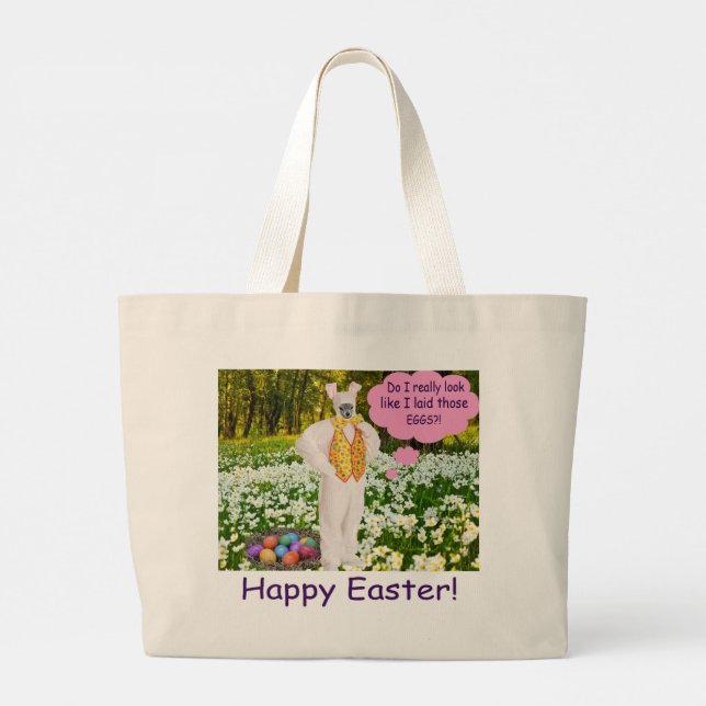 Bolso gigante. Feliz Pascua. (Reverso)