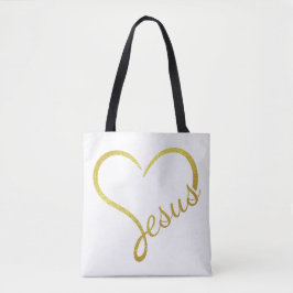 Bolso Grande de Hombro Amando a Jesús