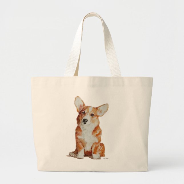 Bolso grande del Corgi del perrito (Frente)