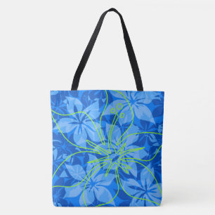 Bolso hawaiano de la playa de Camo del hibisco de