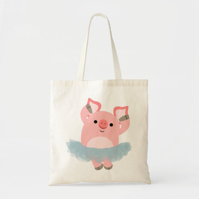 Bolso lindo del cerdo de la bailarina del dibujo (Frente)