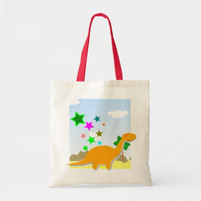 Bolso lindo del regalo del dinosaurio (Frente)