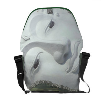Bolso Messenger En el jardín - Quan Yin y flores