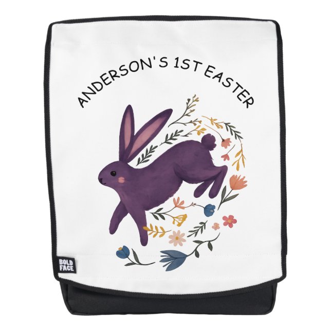 Bolso mini de Primeras Pascuas personalizado con n (Anverso)