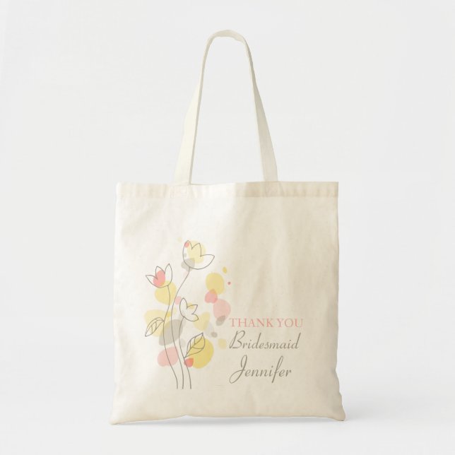 Bolso moderno gráfico de la dama de honor del boda (Frente)