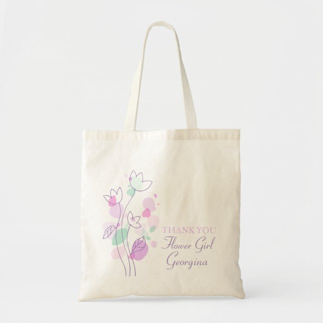 Bolso moderno gráfico del florista del boda de la (Frente)