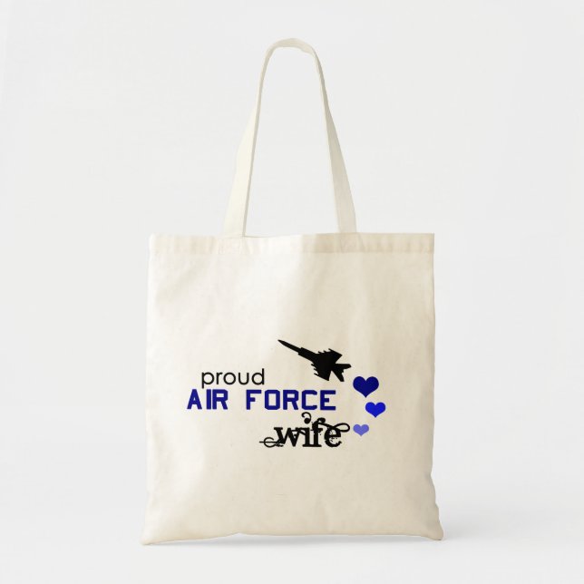 Bolso orgulloso de la esposa de la fuerza aérea (Frente)