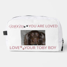 Bolso para llevar fotos conmovedoras de mamá masco