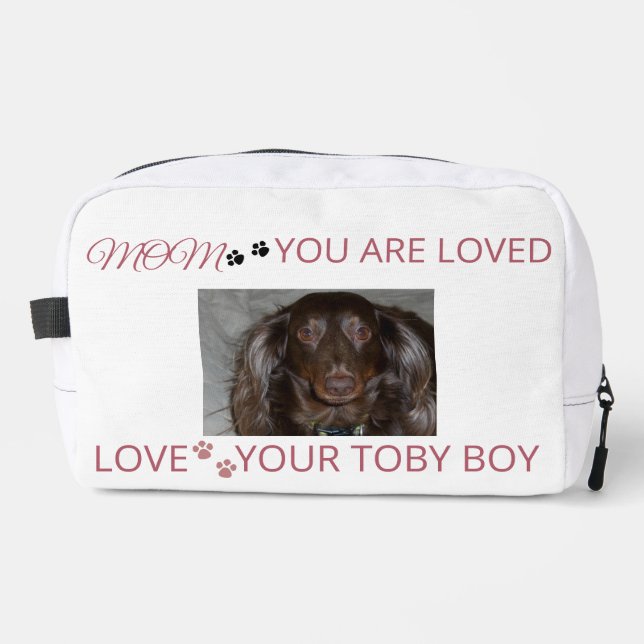Bolso para llevar fotos conmovedoras de mamá masco (Anverso)