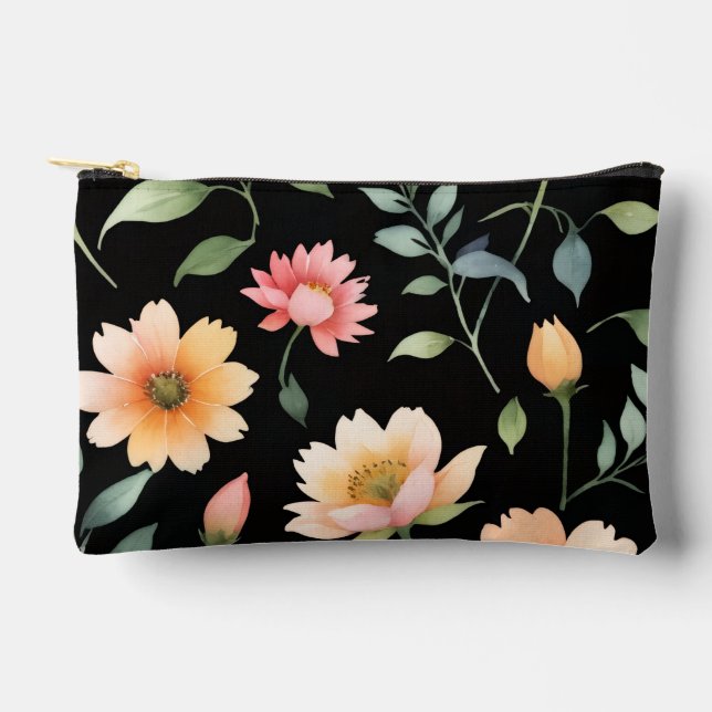 Bolso pequeño de flores acuarela (Anverso)