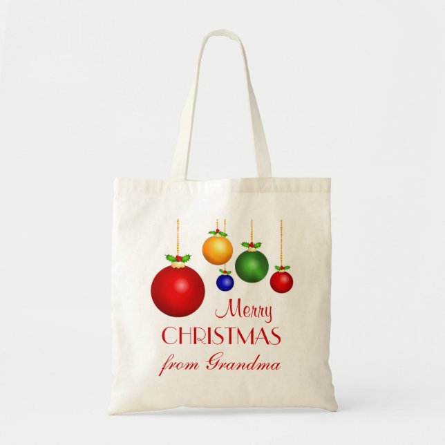 Bolso personalizado del regalo del navidad (Frente)