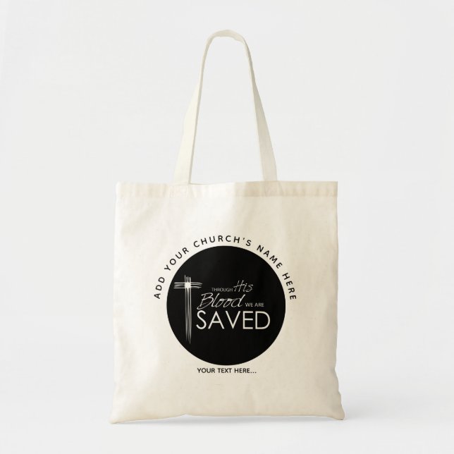 Bolso promocional de la iglesia - totes religiosos (Frente)