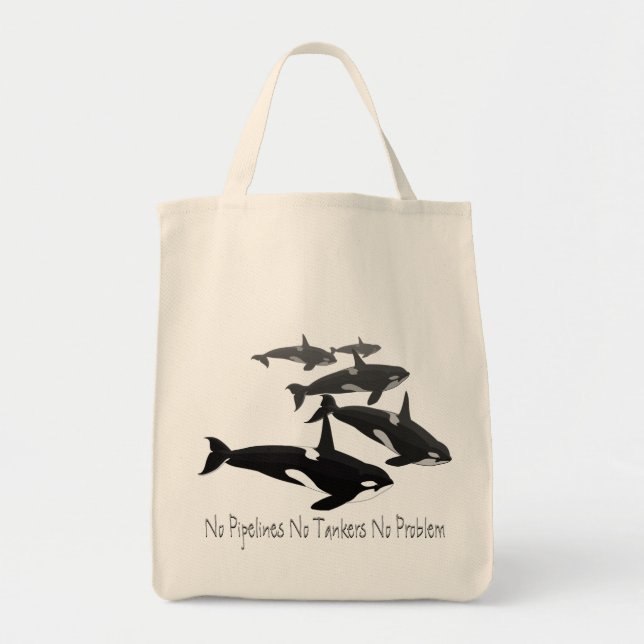 Bolso respetuoso del medio ambiente de la orca de (Frente)