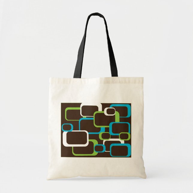 bolso retro cuadrado marrón (Frente)